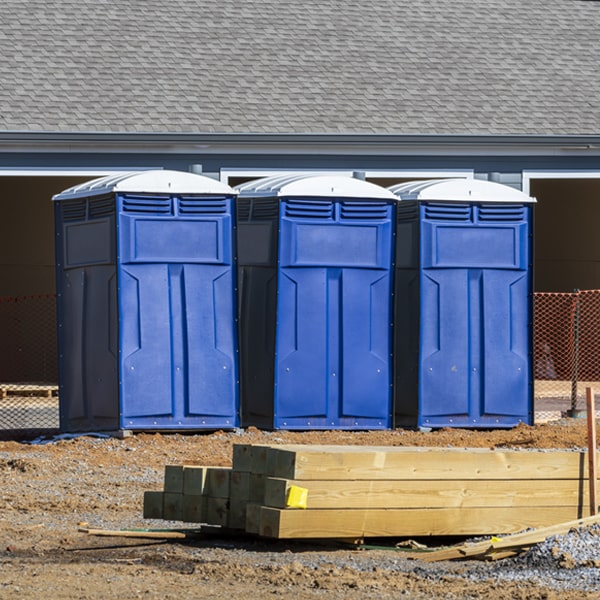 how often are the portable restrooms cleaned and serviced during a rental period in Satsuma AL